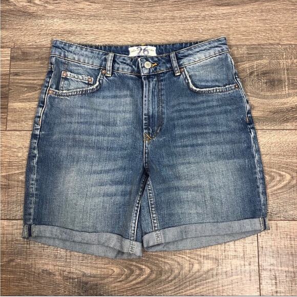 Free people we the free cotton Jean shorts - Picture 1 of 5